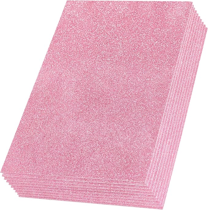 SALEMAR Pink Sticky Glitter Foam Sheets by SALEMAR