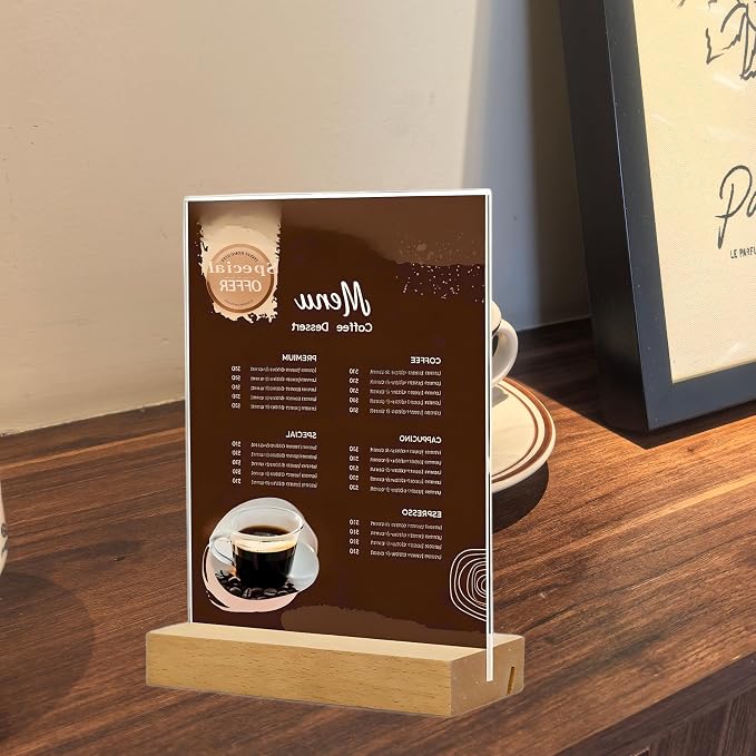 TONICE 5x7 Acrylic Sign Holder - Image 5