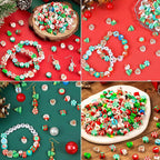 BBita 3680pcs Christmas Polymer Clay Beads Charms - Image 7