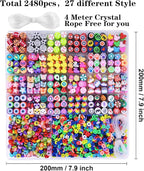 BBita 2480pcs Polymer Clay Beads Charms - Image 5