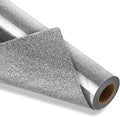 VinylRus Silver Glitter HTV Heat Transfer Vinyl Roll-12 x 10ft Silver by VinylRus