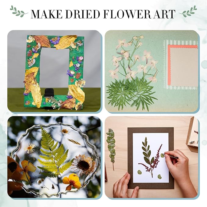 Aboofx Large Flower Press Kit for Adults, 10.8"x6.9" 6 Layers Wooden Flower - Image 2
