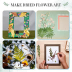 Aboofx Large Flower Press Kit for Adults, 10.8"x6.9" 6 Layers Wooden Flower - Image 2