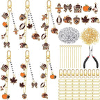 558 Pcs Fall Football Charms for Keychain DIY Gift Fall Football for Jewelry by CraftyDream
