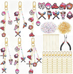 CraftyDream 558 Pcs Ice Cream Drip Baseball Keychain Baseball Party Favors DIY by CraftyDream