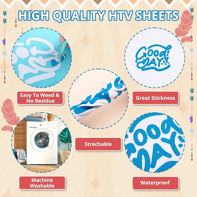 HTVRONT Boho Heat Transfer Vinyl - Image 5