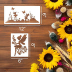 Fairy Stencils for Crafts Reusable Paint Stencil DIY Crafts Stencils for - Image 2