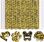 Tintnut Leopard Permanent Vinyl Tiger Pattern Adhesive Vinyl 8 Pcs 12x10 | by Tintnut