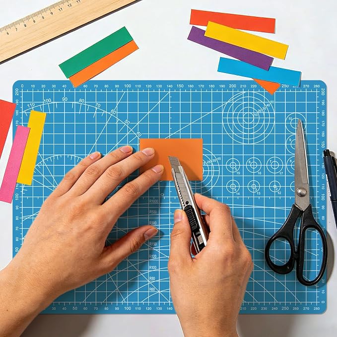 A4 Cutting Mat, Small Self Healing Sewing Mat 12in x 9in Rotary Cutting Mat - Image 7