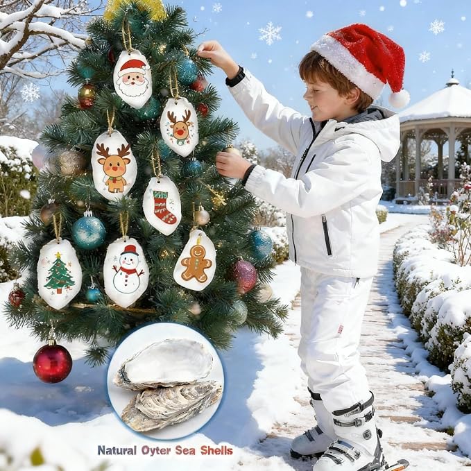 30Pcs 4"-6'' Oyster Shells for Crafts Large Oyster Shells for Crafts Christmas - Image 4