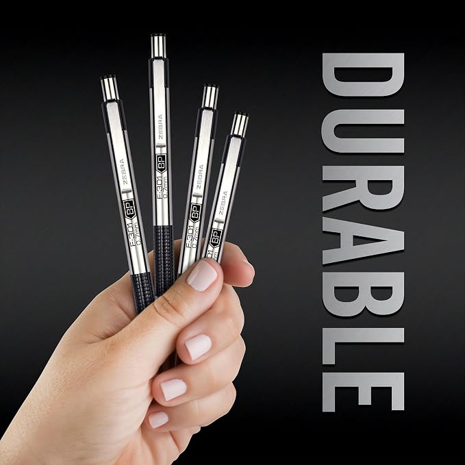 Zebra Pen F-301 Ballpoint Black Ink Fine Point 0.7mm Pen, Easy-Glide Ink - Image 2