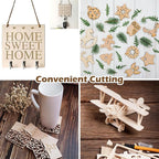 Blisstime 50PCS 4x4 Inch Wood Squares Unfinished Square Wood Pieces - Image 6