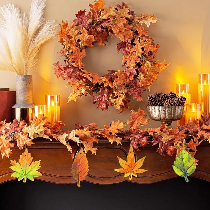 36PCS Wooden Fall Ornaments to Paint Thanksgiving Decorations, 6 Styles DIY - Image 3