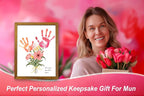 TwoDays Flower Bouquet Handprint Art Craft DIY Kit, Unique Gifts - Image 7