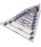 The Quilted Bear Triangle Quilting Templates – 8 Clear Non-Slip Acrylic Quilt by TheQuiltedBearsProducts