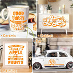 WRAPXPERT Orange Permanent Vinyl, DIY Home Decor and Car Decal, Neon Orange - Image 8