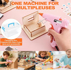 10 Pack Mini Hot Glue Gun with 50 Glue Sticks, 5 Colors Mini Hot Glue Gun Set - Image 6