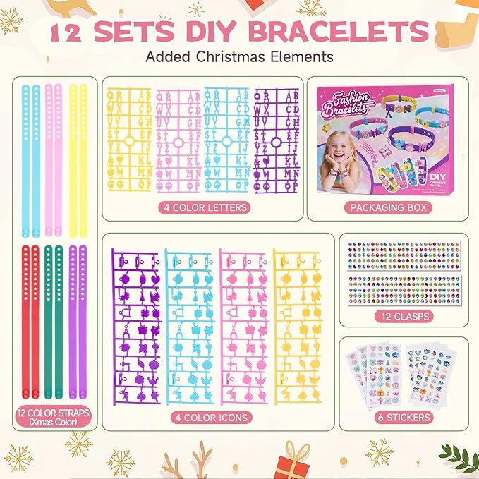 Art & Craft Kits Friendship Bracelet Making Kit 12 Sets - Image 2