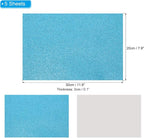 PATIKIL Light Blue Shiny EVA Glitter Foam Sheet 11.8 x 7.9 Inch 2mm Thick - Image 2