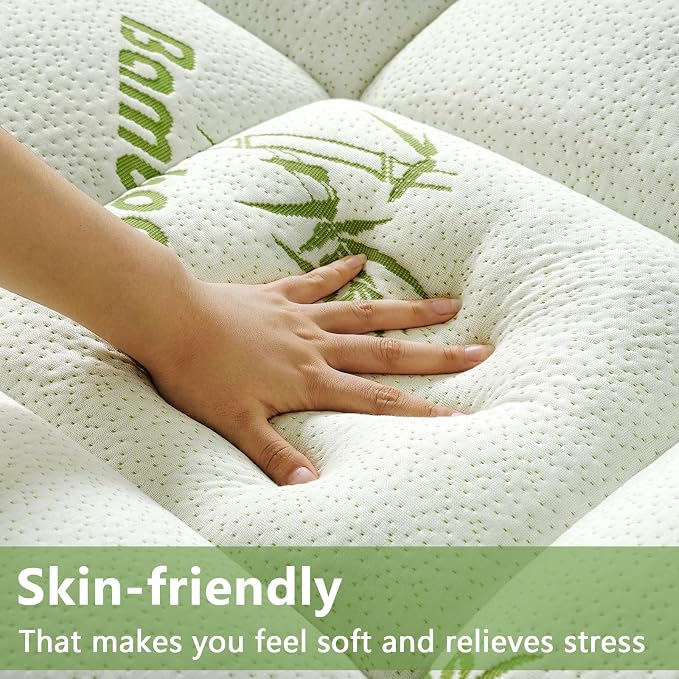 PATSBA Premium Viscose Made from Bamboo California King Size Mattress Topper - Image 3