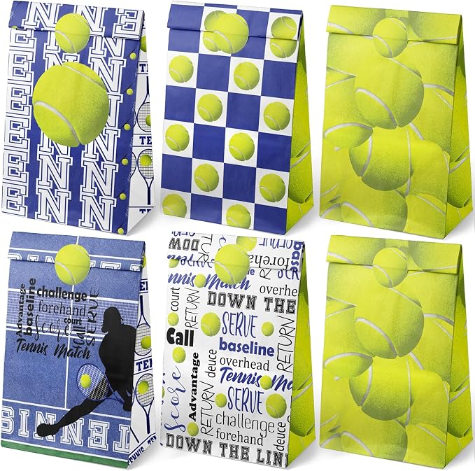Tennis Party Favor Bags for Kids – 24 Pcs Tennis Gift Bags by Outego
