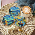 8 PCS Starry Sky Diamond Art Coasters Kit - Image 5