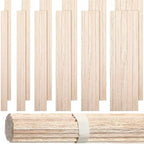 Yulejo 215 Pieces Balsa Wood Sticks Wooden Dowel Rods Square Hardwood by Yulejo
