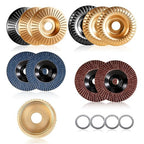15-Piece Wood Carving Disc Kit for 4"-4.5" Angle Grinders, 5/8" Arbor, Complete by Unknown