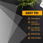 6 Pieces 2 mm Acrylic Sheet Transparent LED Film - Image 3