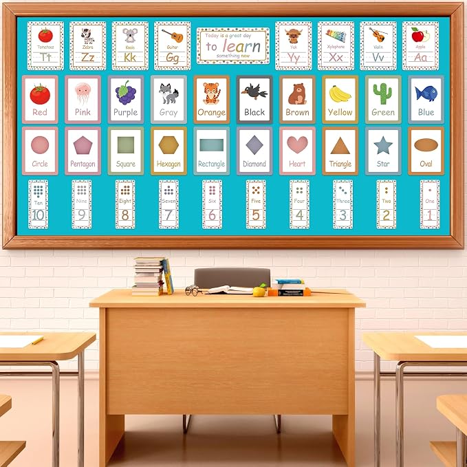 Qyeahkj 17.7in x 20ft Bulletin Board Paper Roll Bulletin Board Background Paper - Image 3