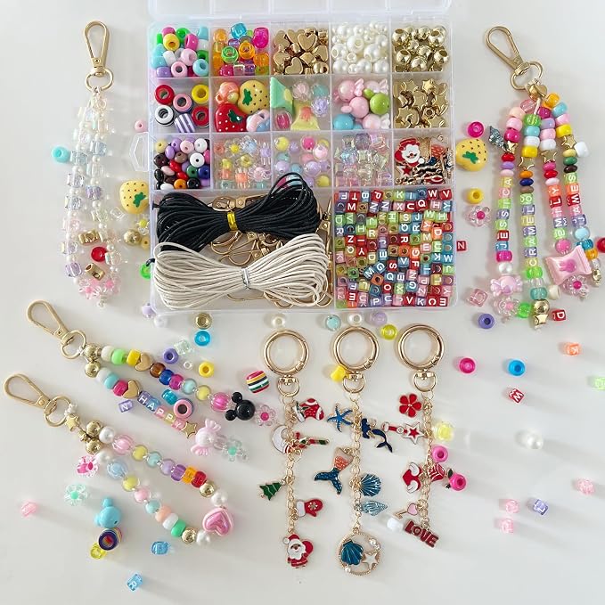 PHODDR 500+ Piece DIY Keychain Making Kit by PHODDR