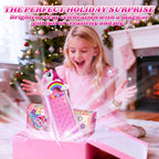 Unicorn Toys for Girls Age 4-6 6-8 8-12, 2-in-1 Friendship Bracelet Making Kit - Image 7