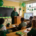 69 Feet Shamrock Bookshelf Bulletin Board Borders St Patrick's Day Green Books - Image 5