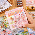 Girl's Japanese Retro Sticker Book, Food and Daily Life Theme - Image 5