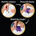 Skillmatics Foil Fun – Pretty Patterns, 18 DIY Magnets, Mess-Free Art | - Image 5