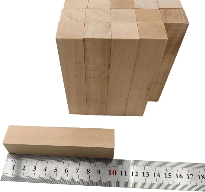 20PCS Basswood Carving Blocks, Whittling Wood Carving Kit, Unfinished Wooden - Image 5