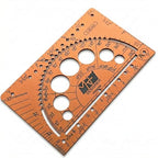 Designer – 15-in-1 Credit Card Multitool Ruler – Aluminium Wallet Multitool Card by Unknown