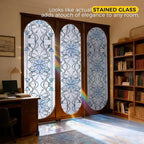 OHTMERU 3D Stained Glass Window Privacy Film, Heat Control UV Blocking Static - Image 2