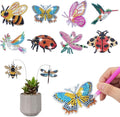 SWATOM 10PCS Diamond Art Kits for Adults for Garden Decor by SWATOM