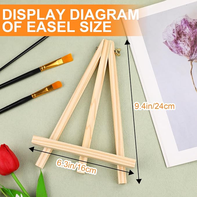 ESRICH 36 PCS 9 Inch Easel for Painting, Easel Stand for Painting Canvas - Image 5