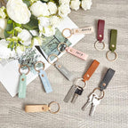 Wavyknot 300 Pcs PU Leather Keychain Blanks Bulk Laser Engraving Blanks - Image 4