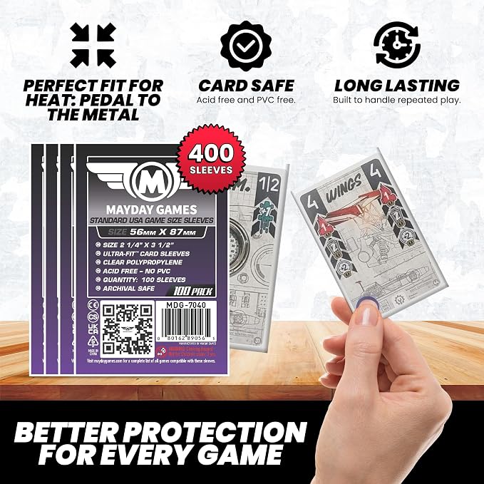Mayday Games Heat: Pedal to the Metal -Standard Compatible Card Sleeve Bundle - Image 6