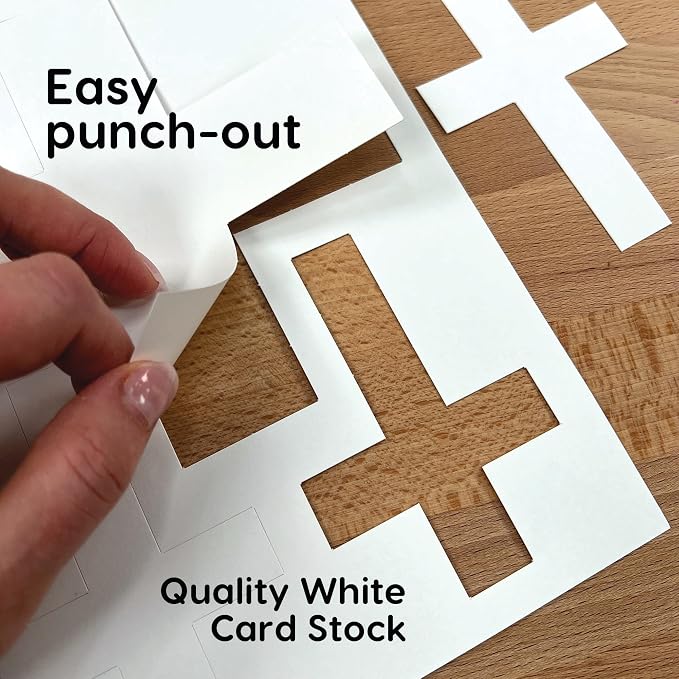 FreshCut Crafts 100 Pieces White Cross Cutouts - Image 4