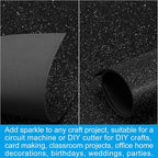 PATIKIL 30Sheets Black EVA Glitter Foam Sheet 11.8 x 7.9 Inch 2mm Thick Sparkle - Image 5