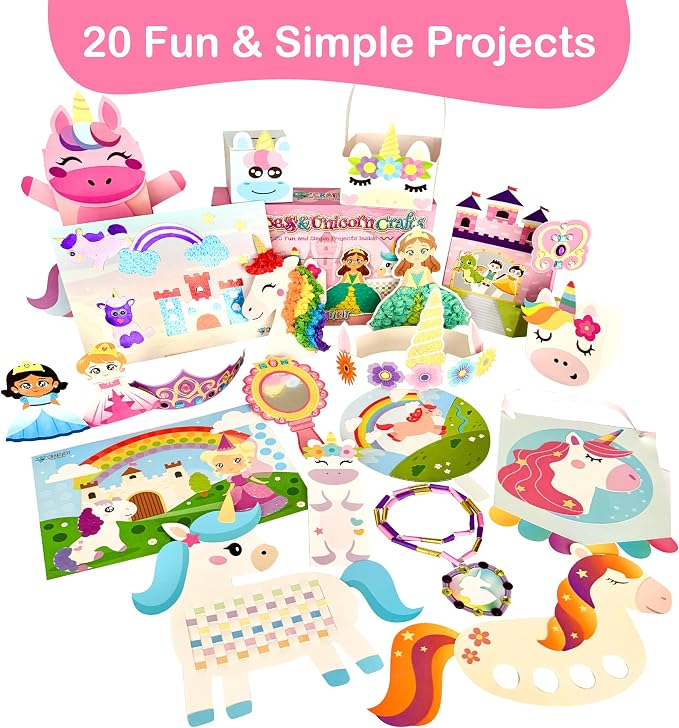 Craftikit® 20 Award-Winning Princess & Unicorn Crafts - Image 4