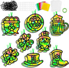 32 Sets St. Patrick's Day Suncatchers Craft Kit by Lonfliness