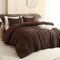 Paxrac Earthy Brown California King Comforter, 3 Pieces Oversized King by Paxrac