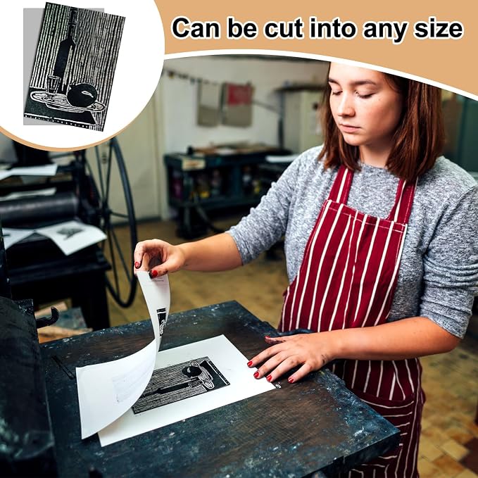 Yeaqee 2 Pcs 9 x 12 Inch Linoleum Block - Image 5