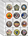 MUQING 240 Pockets Coin Collection Suppliers, 20 Sheets 12-Pocket Coin Pages by MUQING