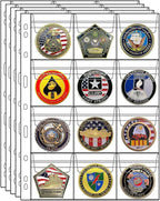 MUQING 240 Pockets Coin Collection Suppliers, 20 Sheets 12-Pocket Coin Pages by MUQING